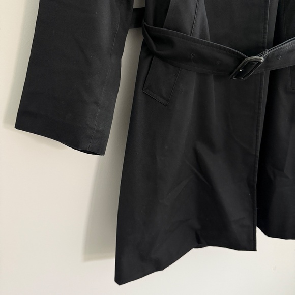 BURBERRY LONDON TRENCH COAT BRITISH REMOVABLE NOVA CHECK LINING CLASSIC BLACK 	4 - Picture 5 of 12